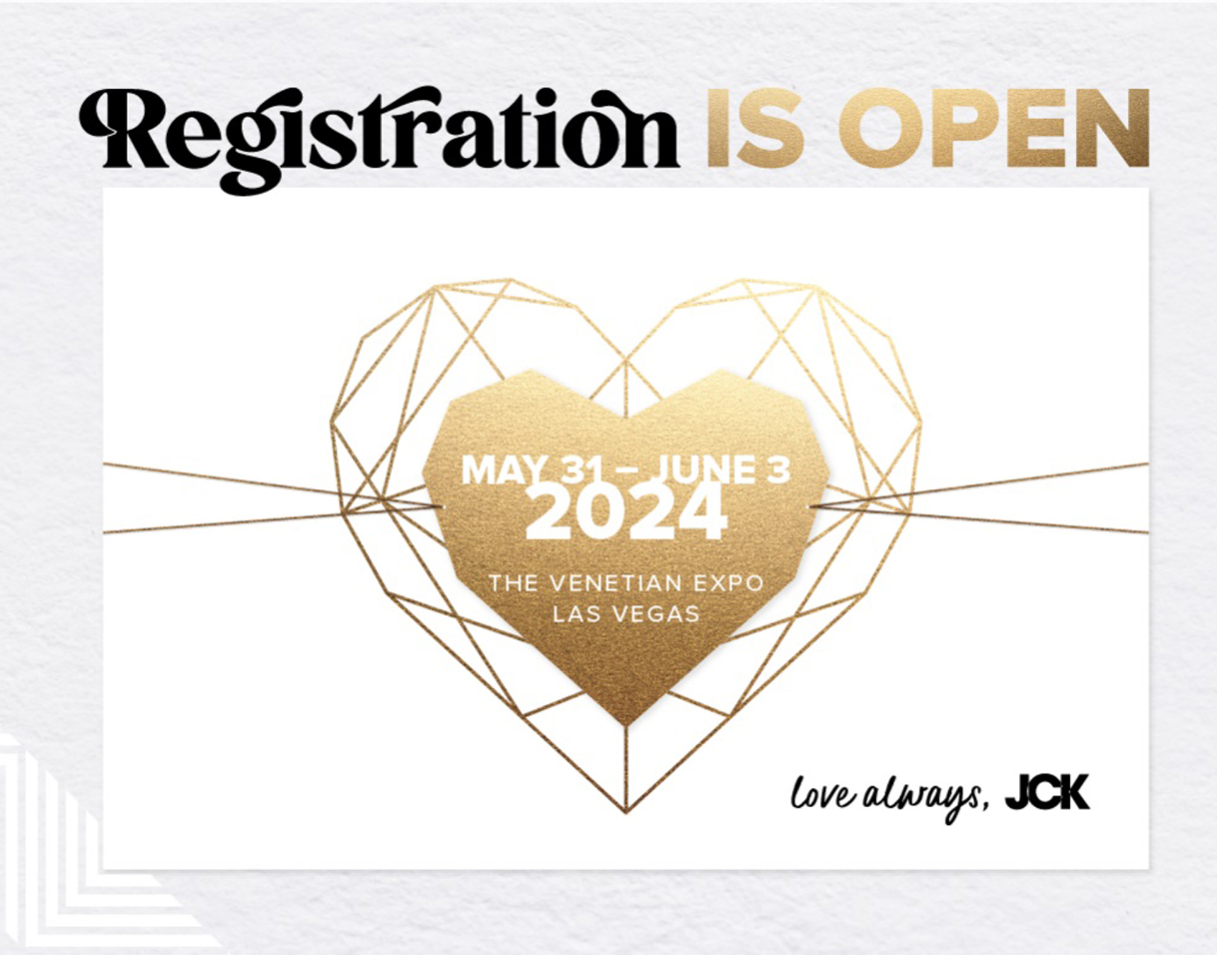 Registration opens for JCK 2024 in Las Vegas